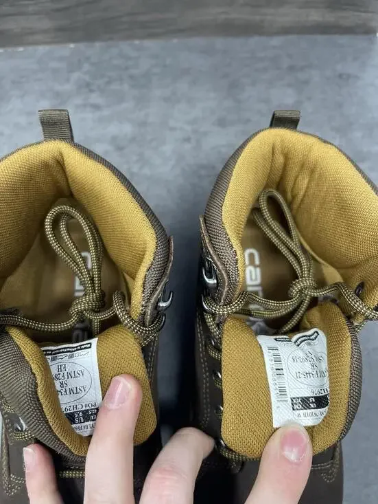 Carhartt Rugged Flex Waterproof Work Boots Mens Size 9.5 W Brown - Picture 9 of 10